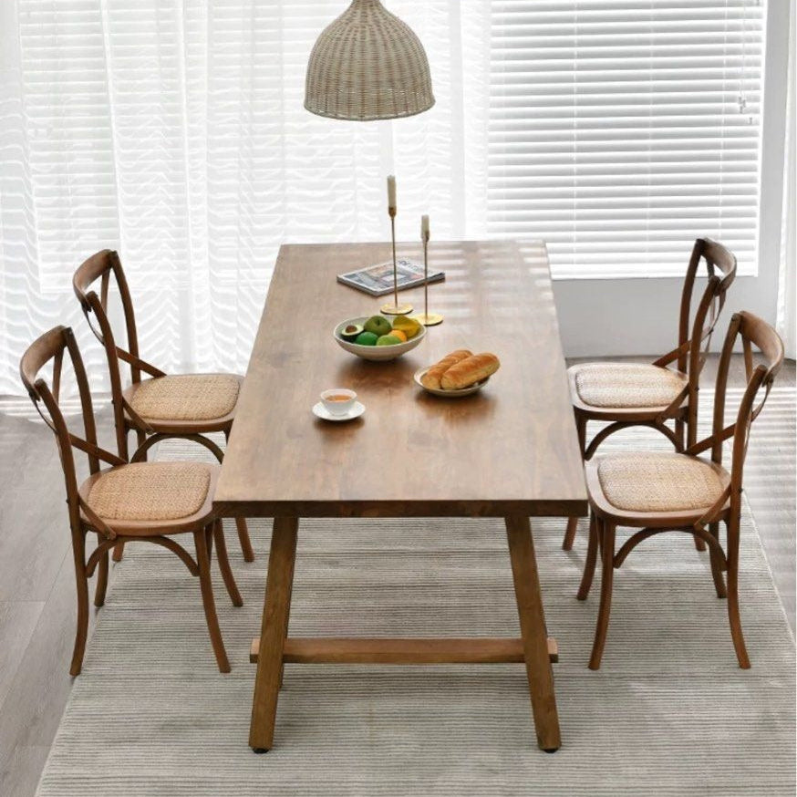 ESTRADA Rustic Solid Wood Dining Table