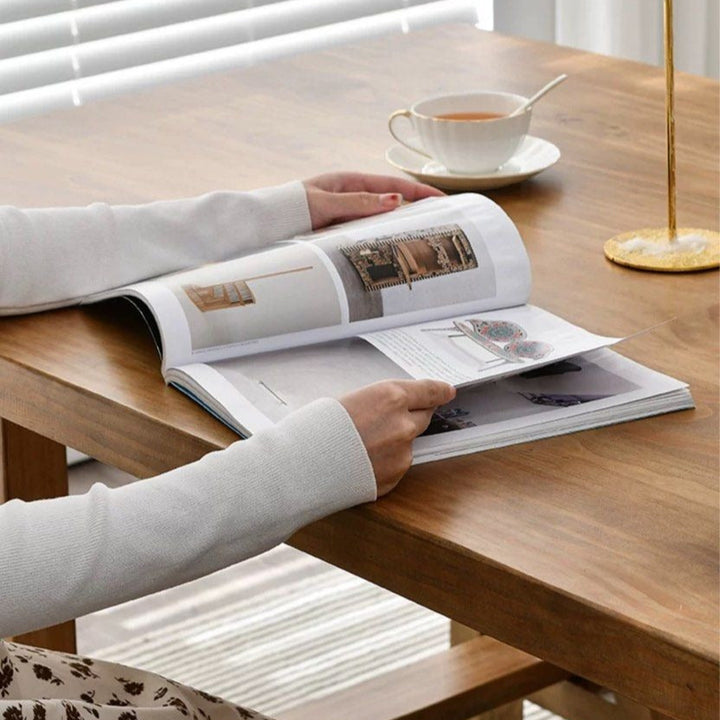 ESTRADA Rustic Solid Wood Dining Table