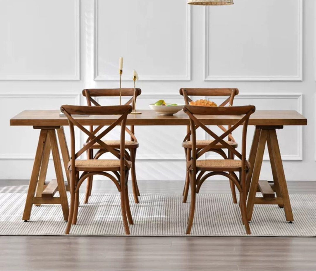 ESTRADA Rustic Solid Wood Dining Table