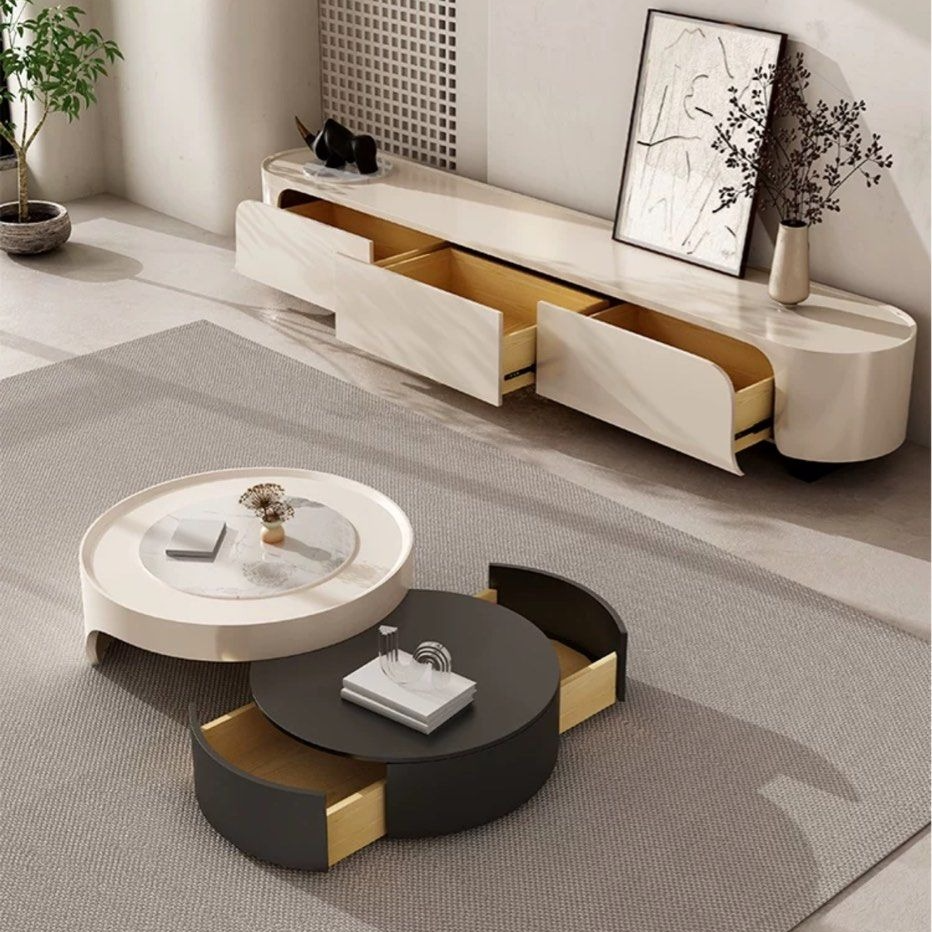 THRAWN Modern TV Console & Coffee Table