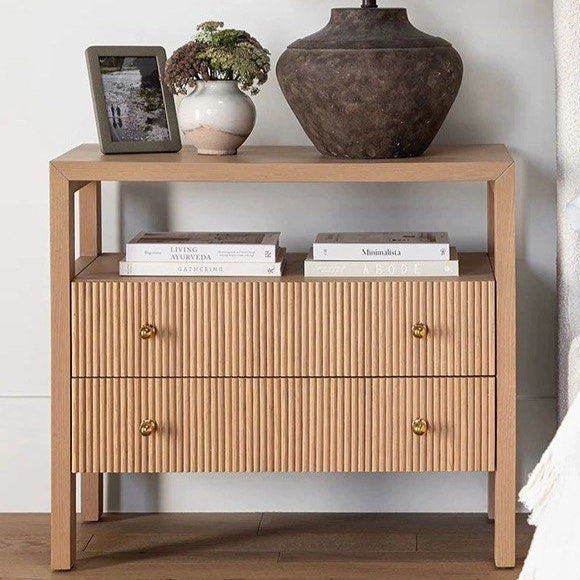 CONNOR Modern Fluted Bedside Table