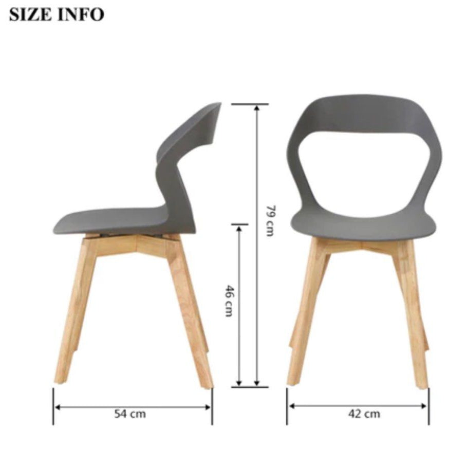 REVAN Armless Cozy Dining Chair (set of 2)