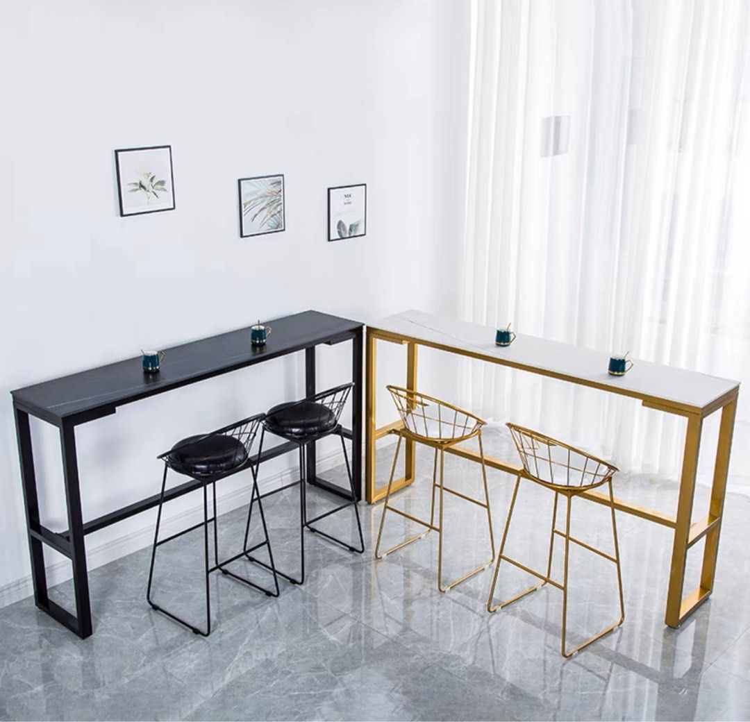 RENEN Marble Slate Bar Table & Stool