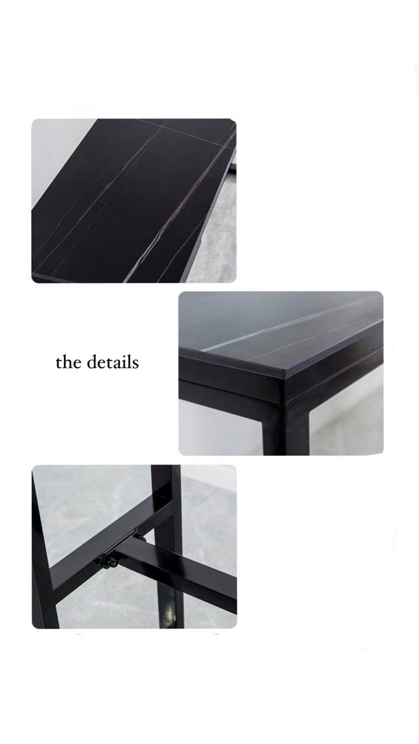 RENEN Marble Slate Bar Table & Stool