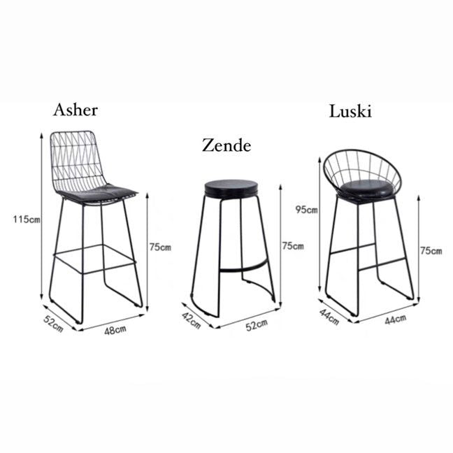 RENEN Marble Slate Bar Table & Stool