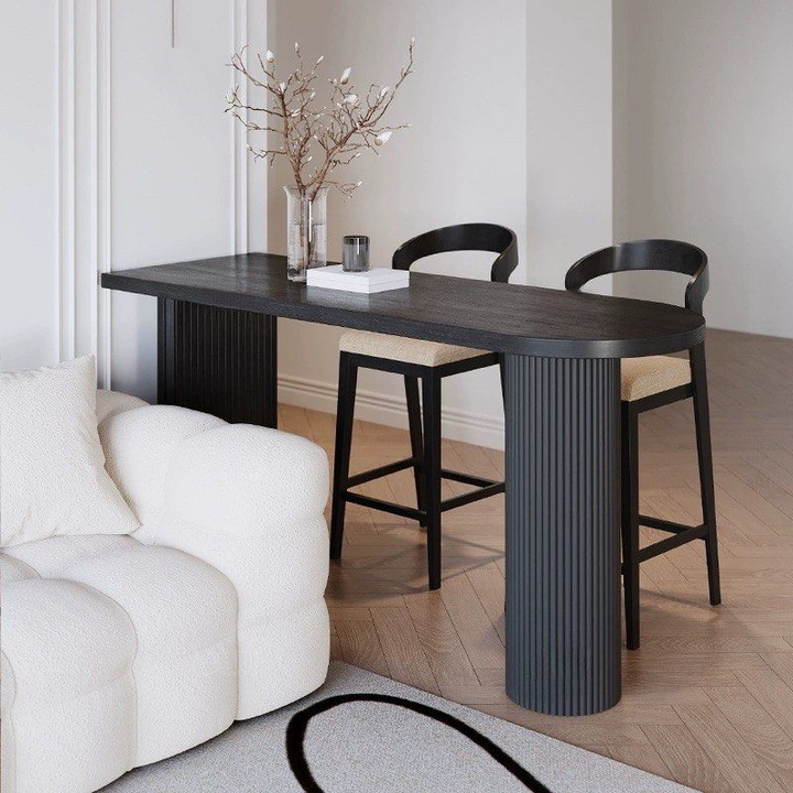 GINZA Modern Solid Wood Bar Table & Stools