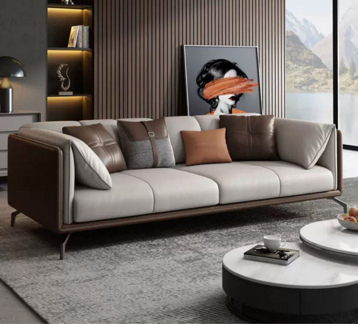 TAVELLO Modern Genuine Leather Sofa