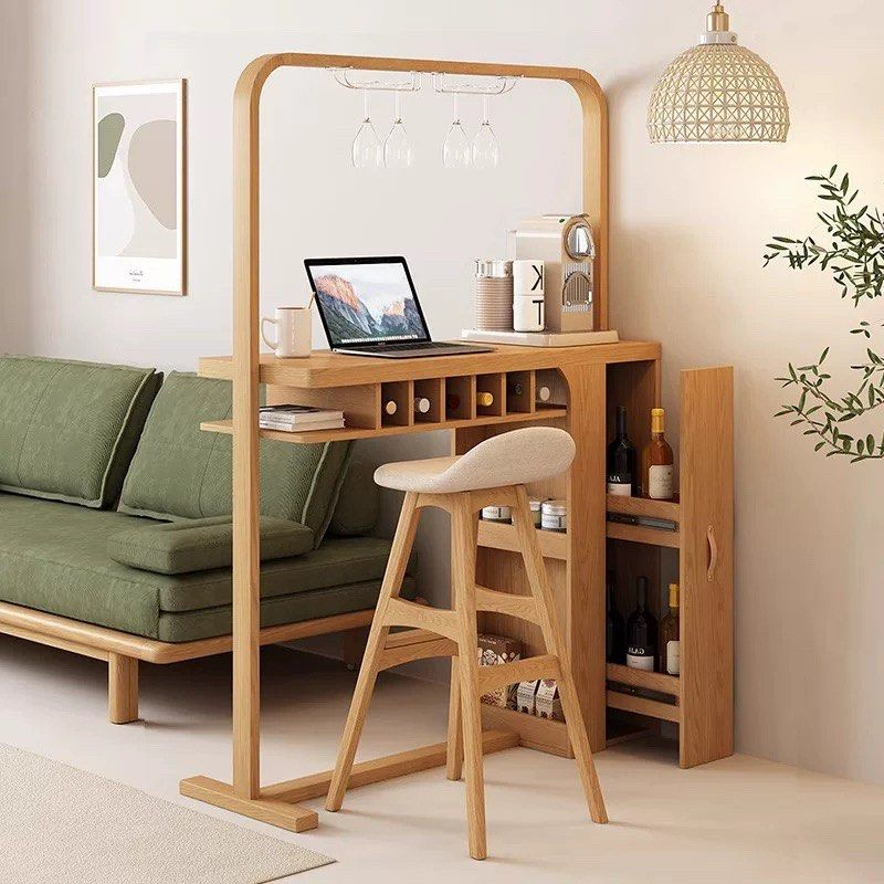 RYO Japandi Solid Wood Bar Table