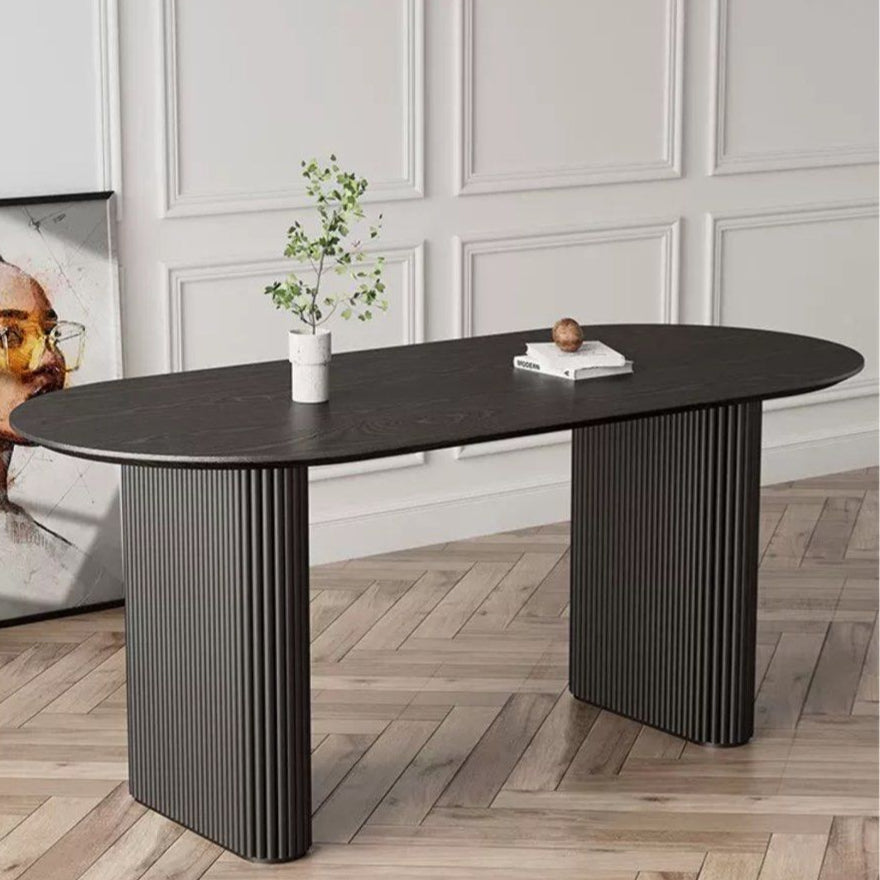 FILIPA Japandi Solid Wood Dining Table