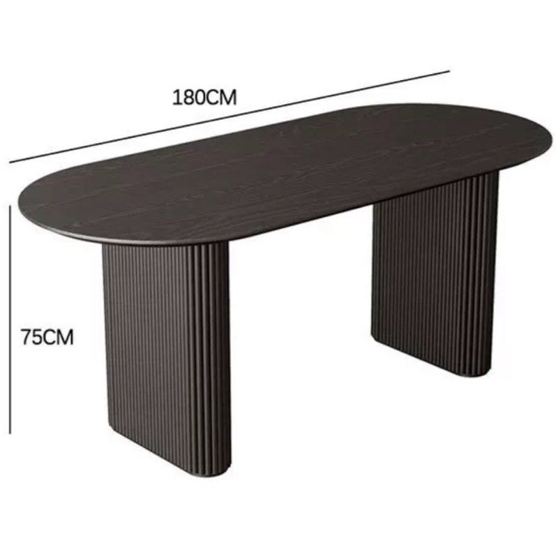 FILIPA Japandi Solid Wood Dining Table