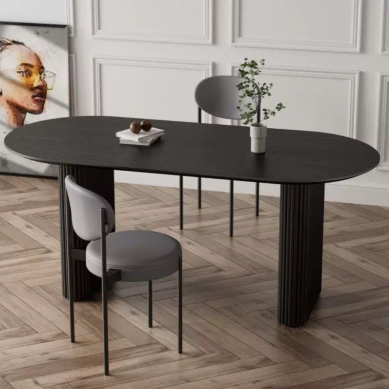 FILIPA Japandi Solid Wood Dining Table