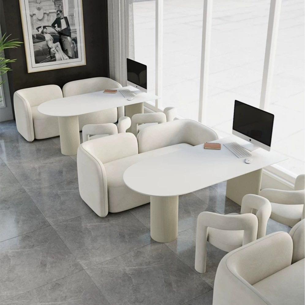 RUIZ Modern Sintered Stone Dining Table & Bench