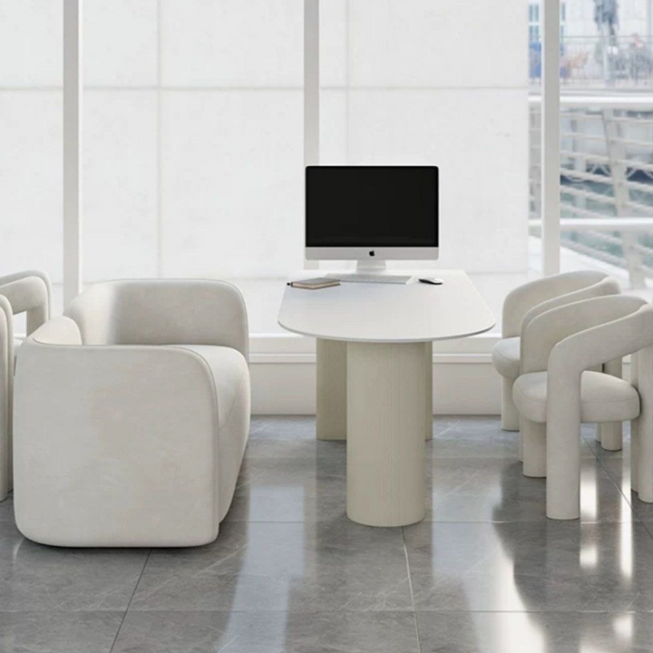 RUIZ Modern Sintered Stone Dining Table & Bench