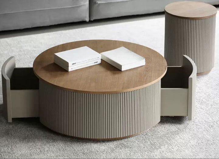 FRANCIS Modern Fluted Coffee Table