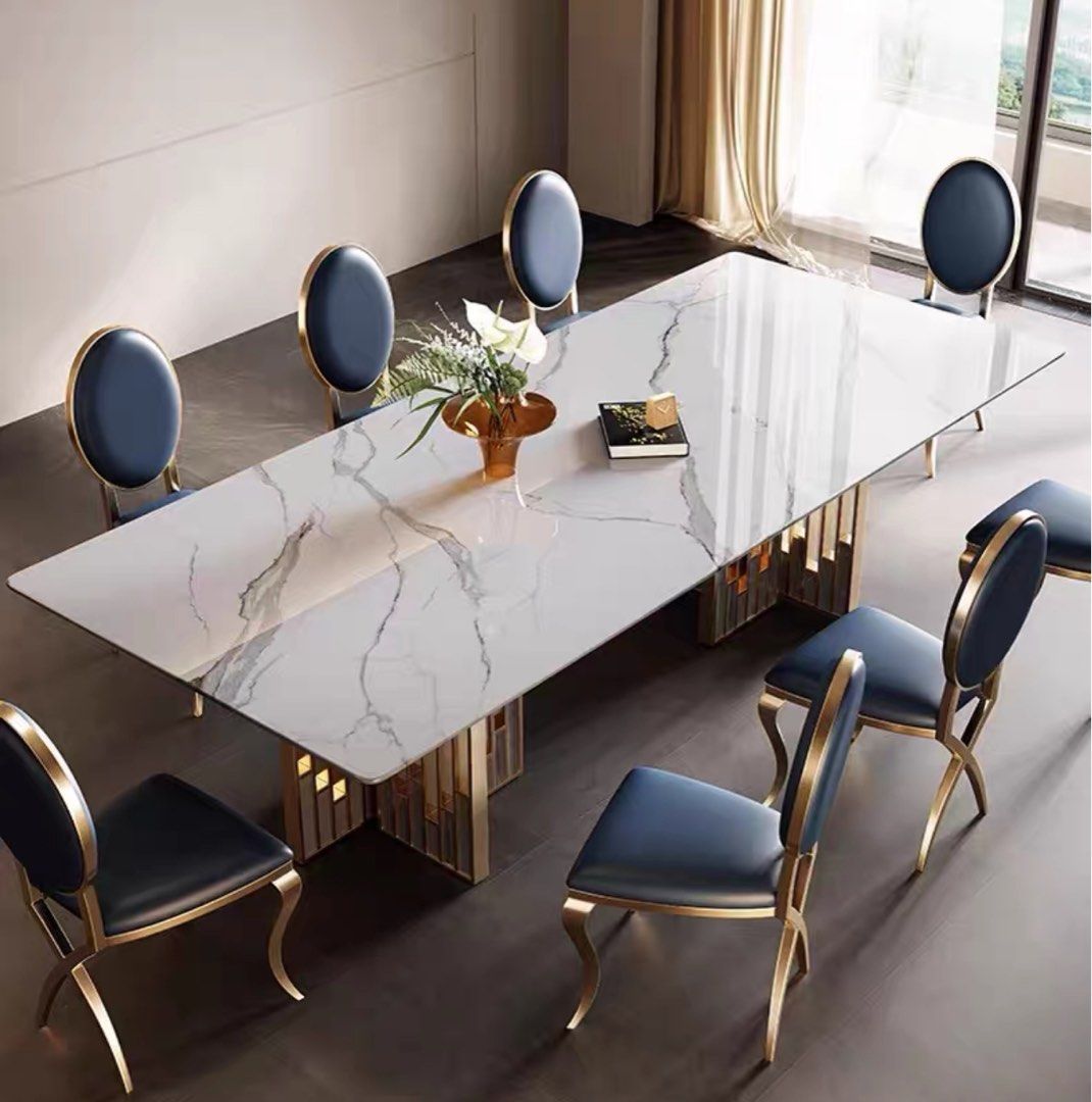 FLORIAN Modern Marble Dining Table