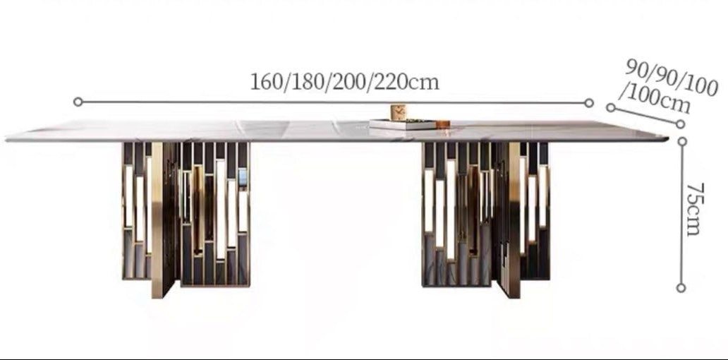 FLORIAN Modern Marble Dining Table