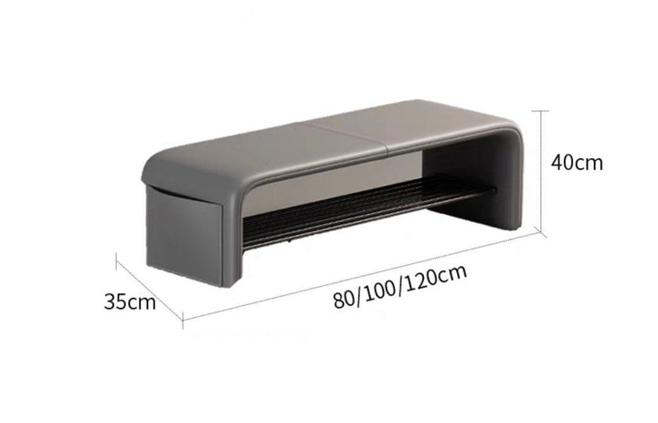 ARNAV Minimalistic Leather Bench