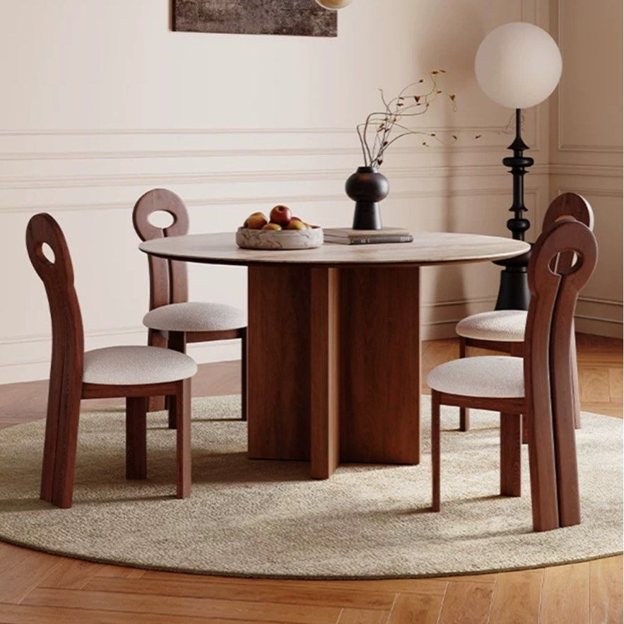 BELTRAN Modern Travertine Dining Table