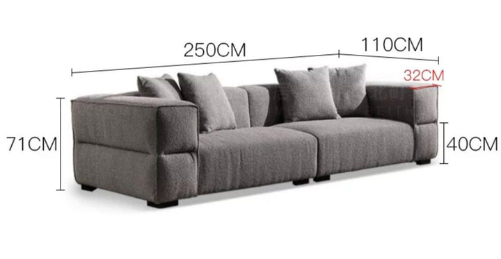 VERISSI Modern Boucle Sofa