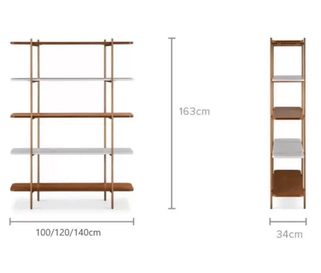 SAMIRE Modern Display Shelf