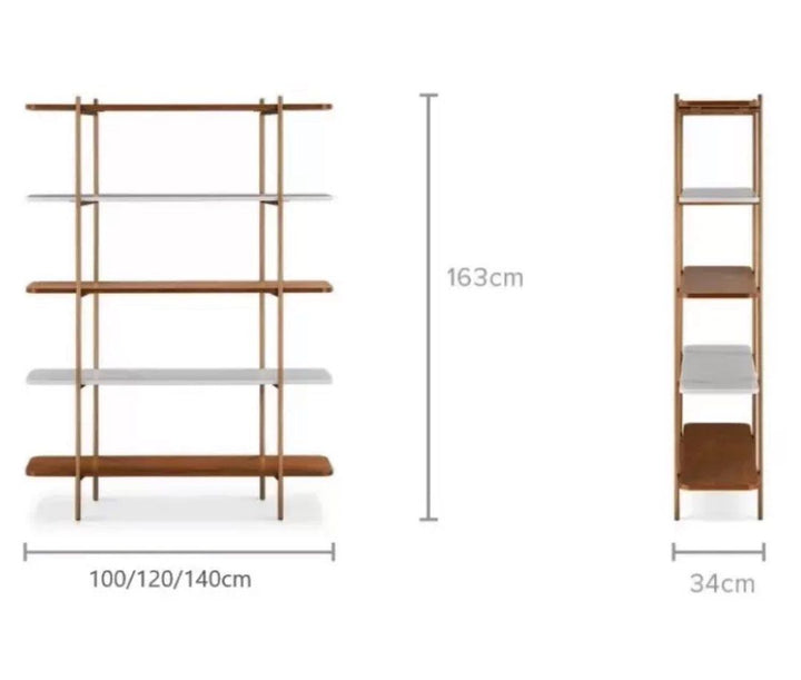 SAMIRE Modern Display Shelf