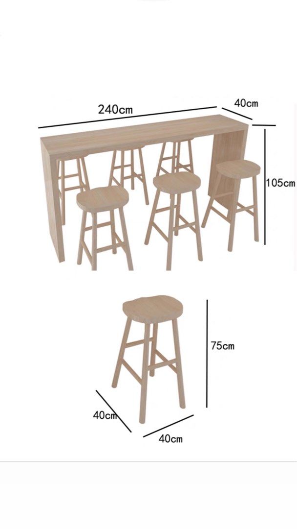 MOKE Bar Table & Stools
