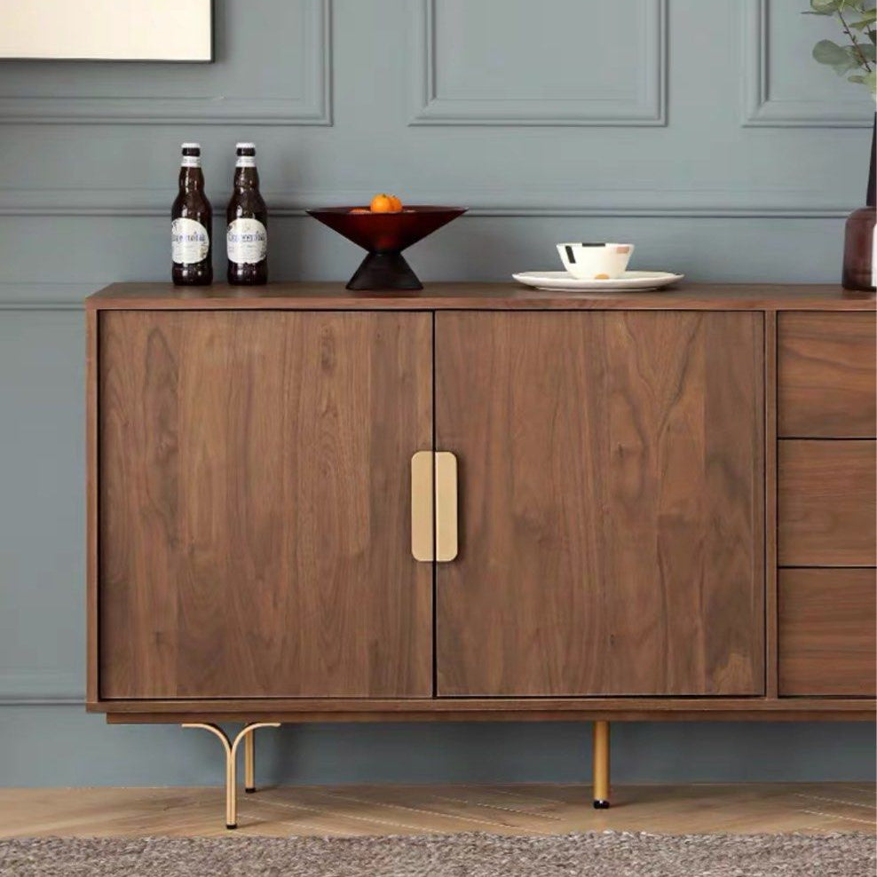 VONTEA Mid-Century Solid Wood Sideboard