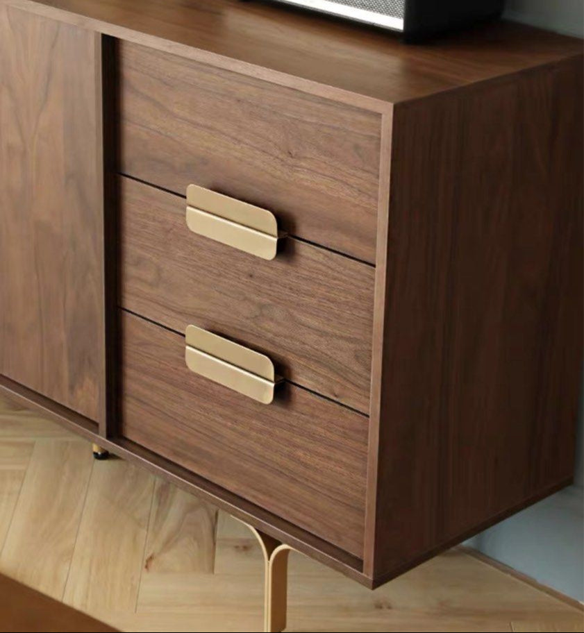 VONTEA Mid-Century Solid Wood Sideboard