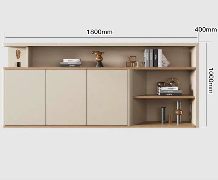 JORDAN Modern Sideboard With Shelves