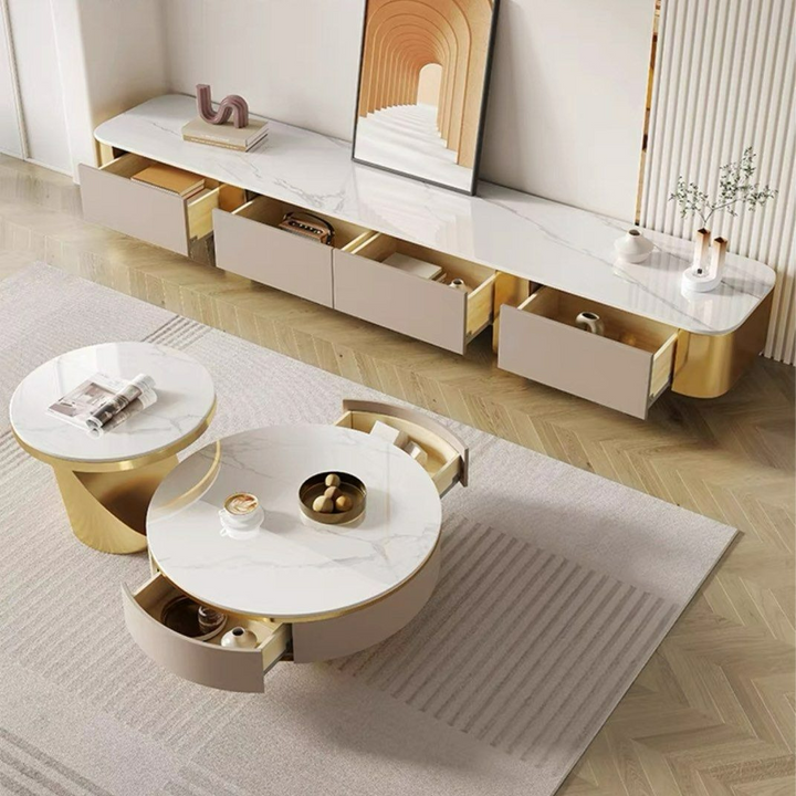 BERISS Modern Sintered Stone TV Console