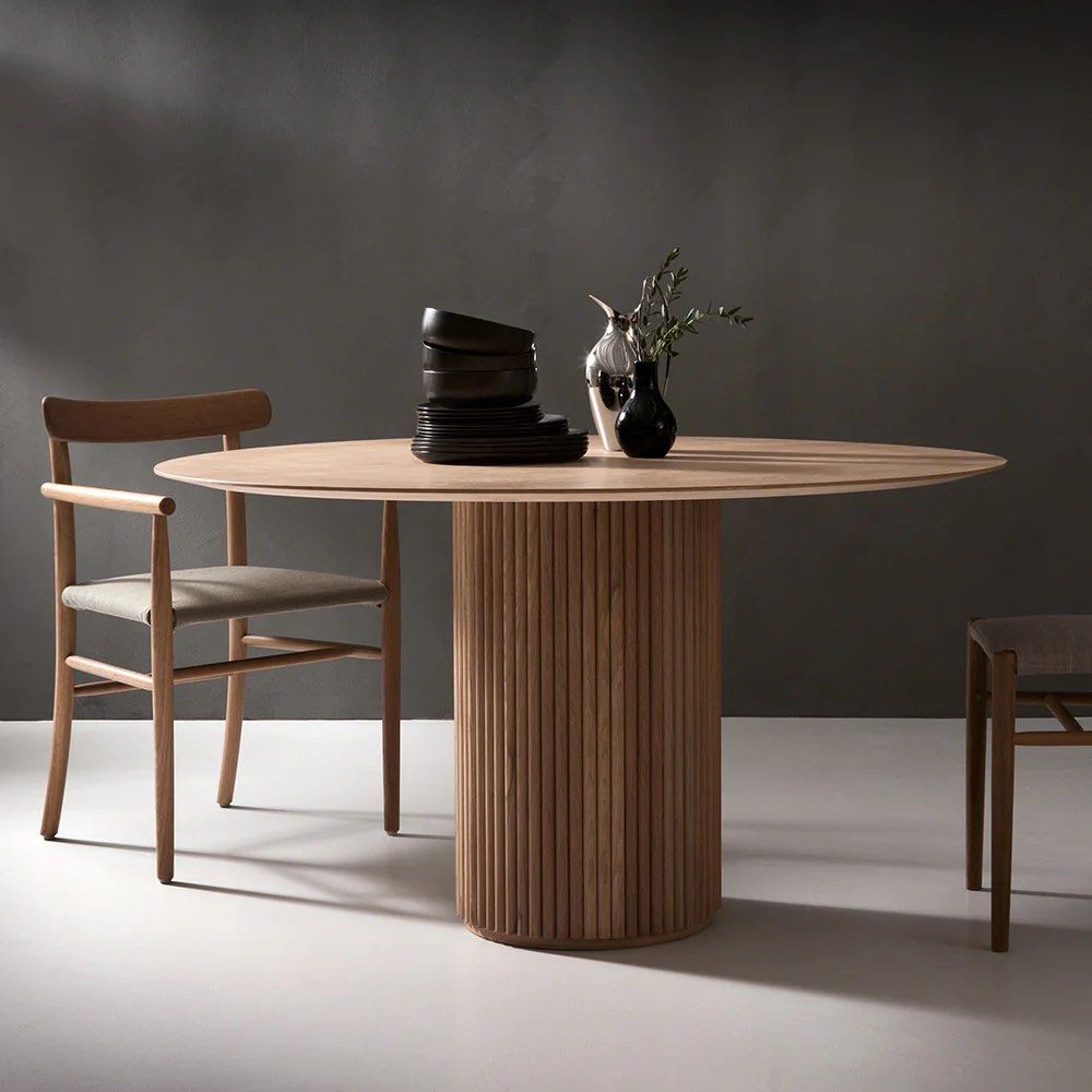 KELLY Solid Wood Round Dining Table