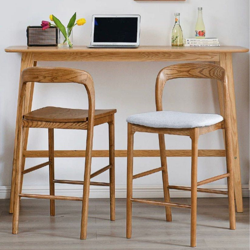 KALDEIF Wood Bar Stool