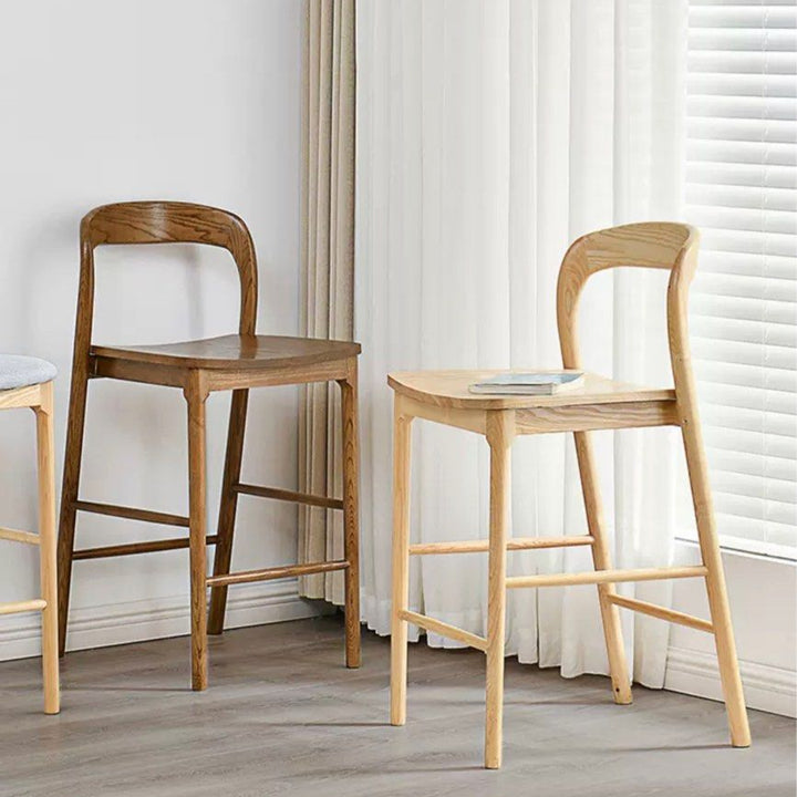 KALDEIF Wood Bar Stool