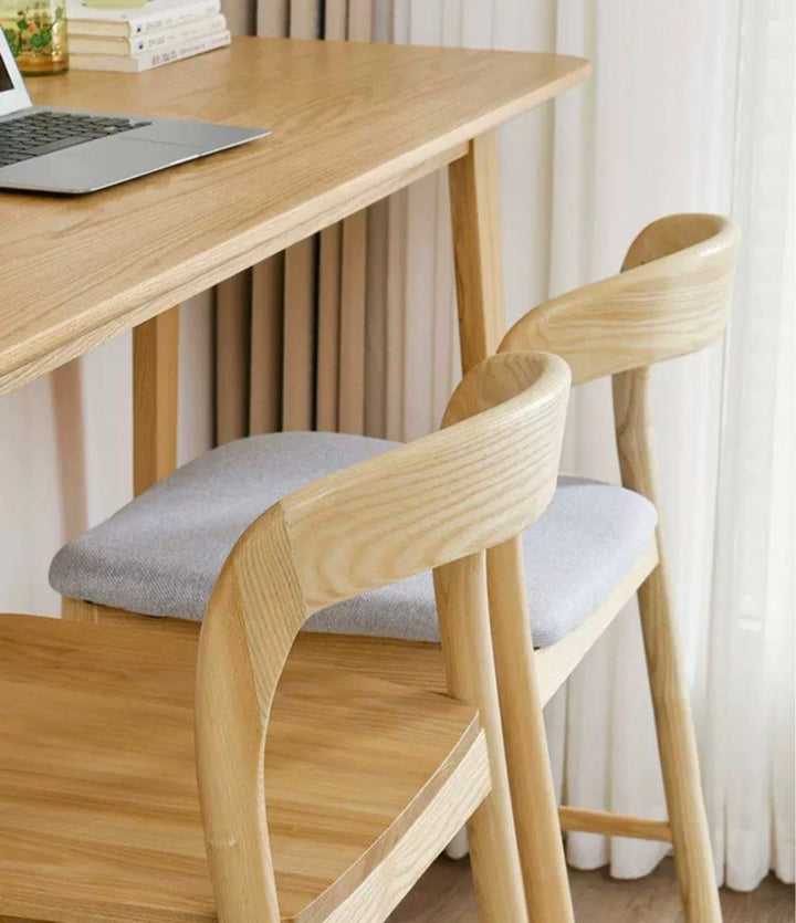 KALDEIF Wood Bar Stool