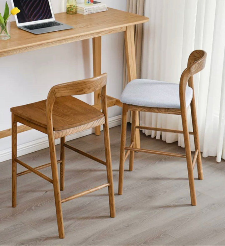 KALDEIF Wood Bar Stool