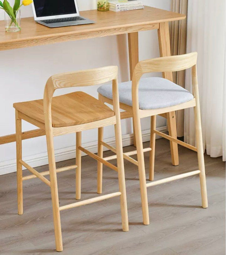 KALDEIF Wood Bar Stool