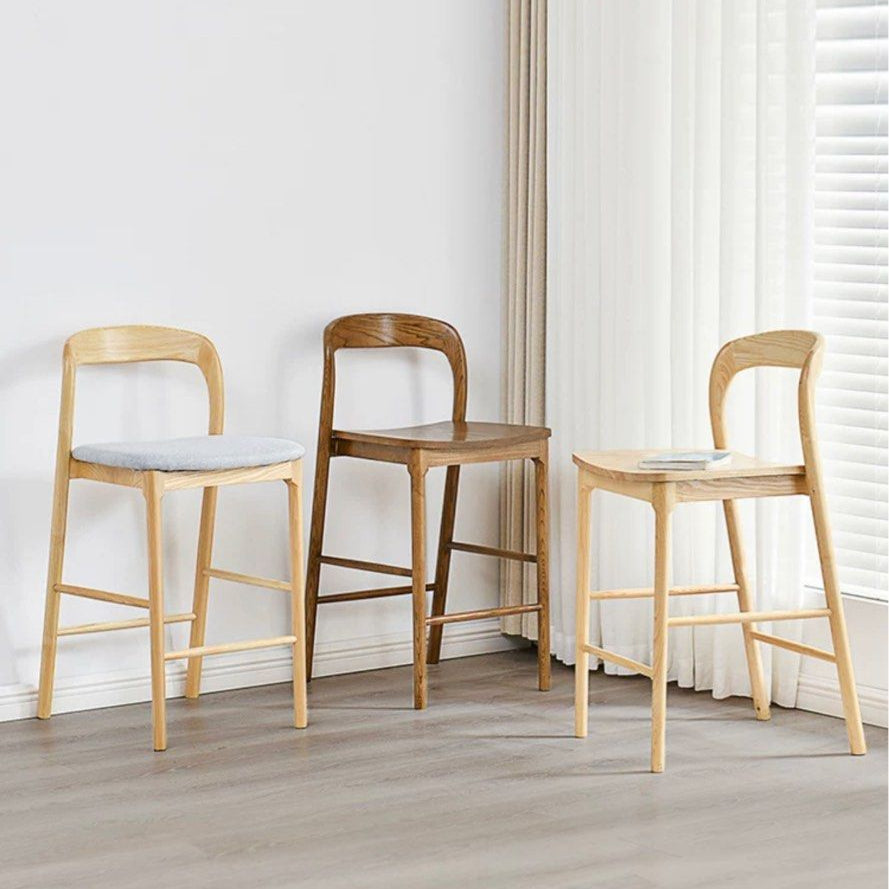 KALDEIF Wood Bar Stool