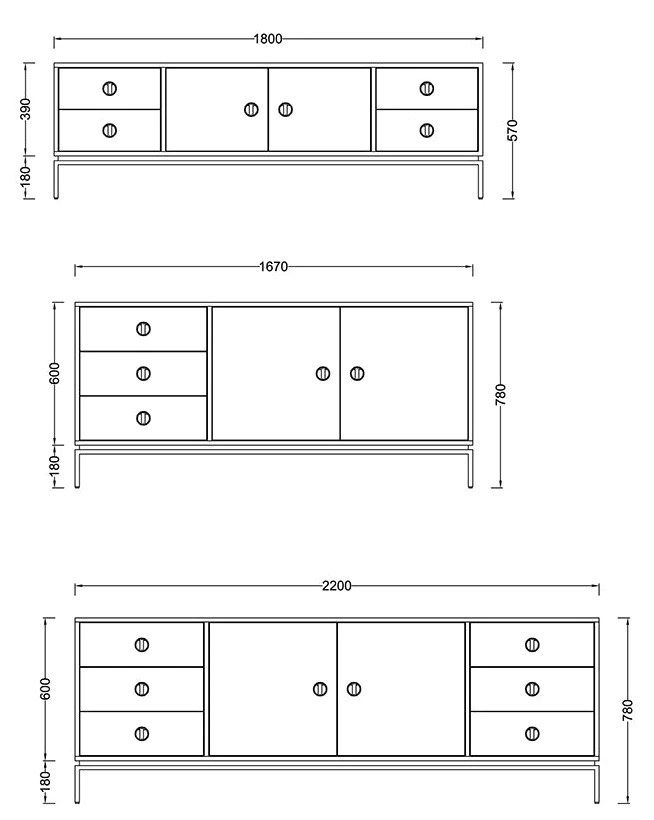 ERNA Mid-Century Sideboard