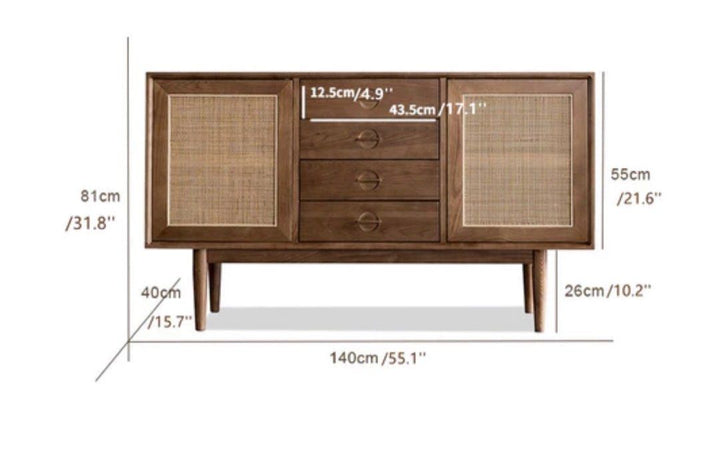 YAST 4 Drawer Sideboard