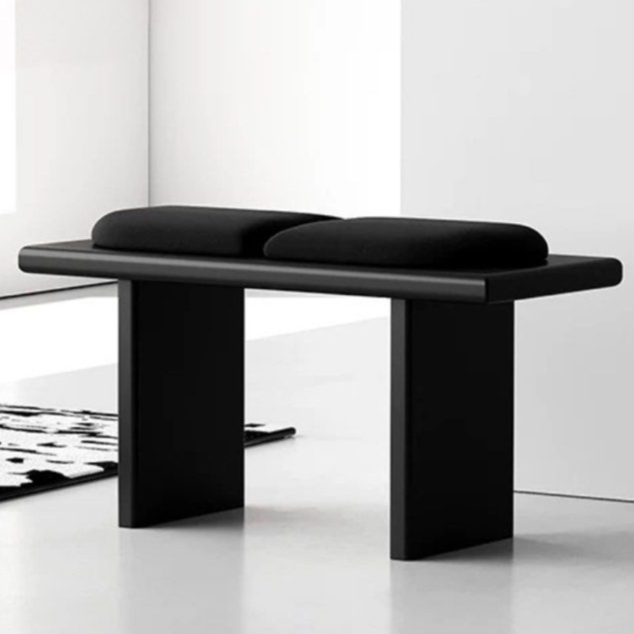 RIKU Modern Solid Wood Leather Bench