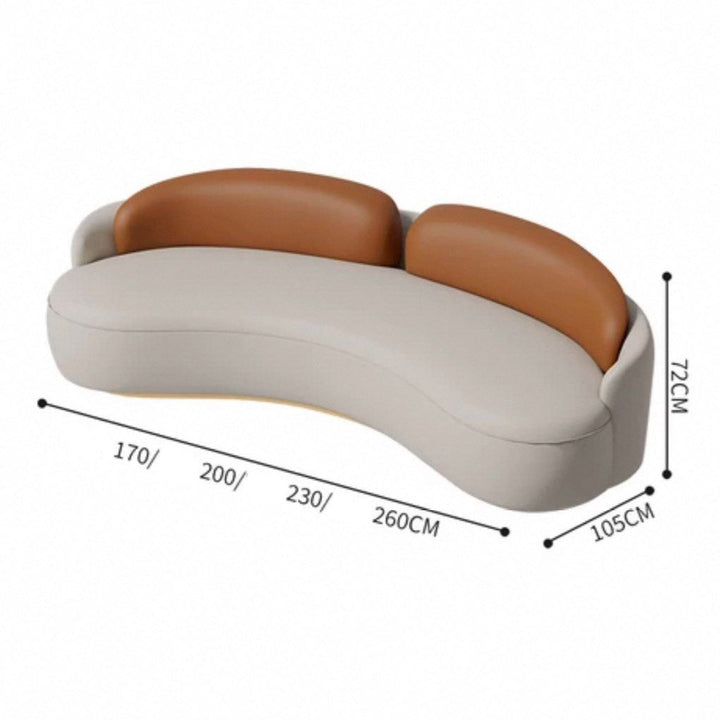 DAUNE Modern Leather Sofa