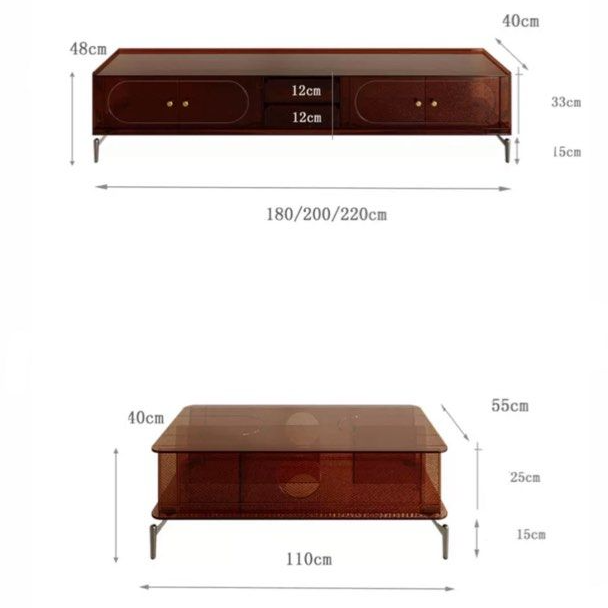 VENTIS Modern Acrylic TV Console