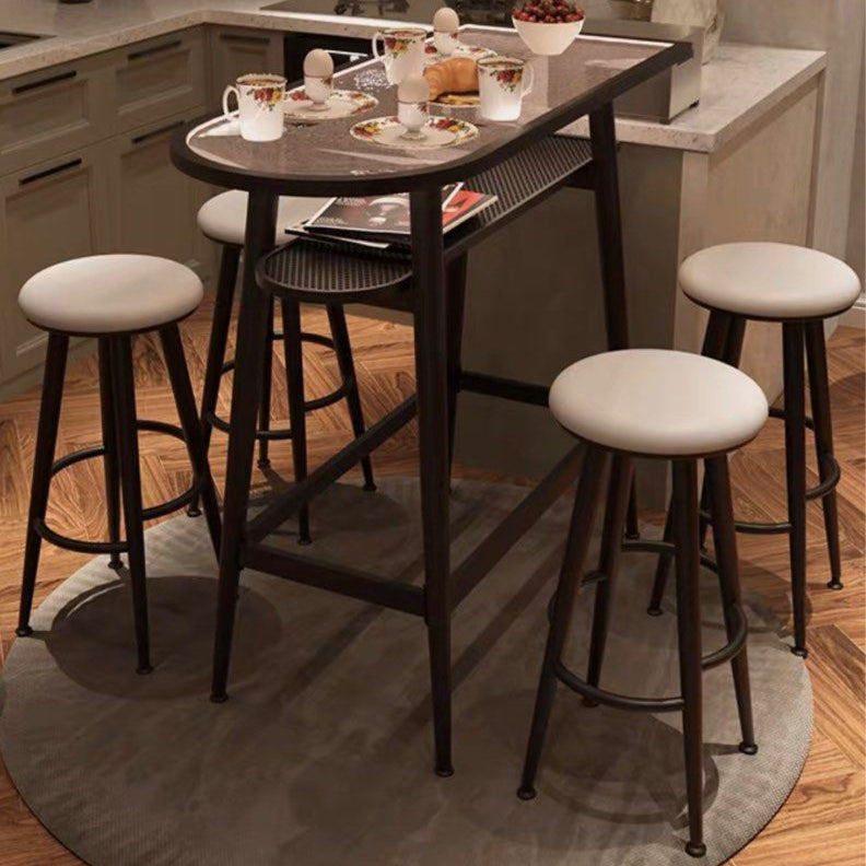 MILLIE Modern Bar Table & Stools With Lights