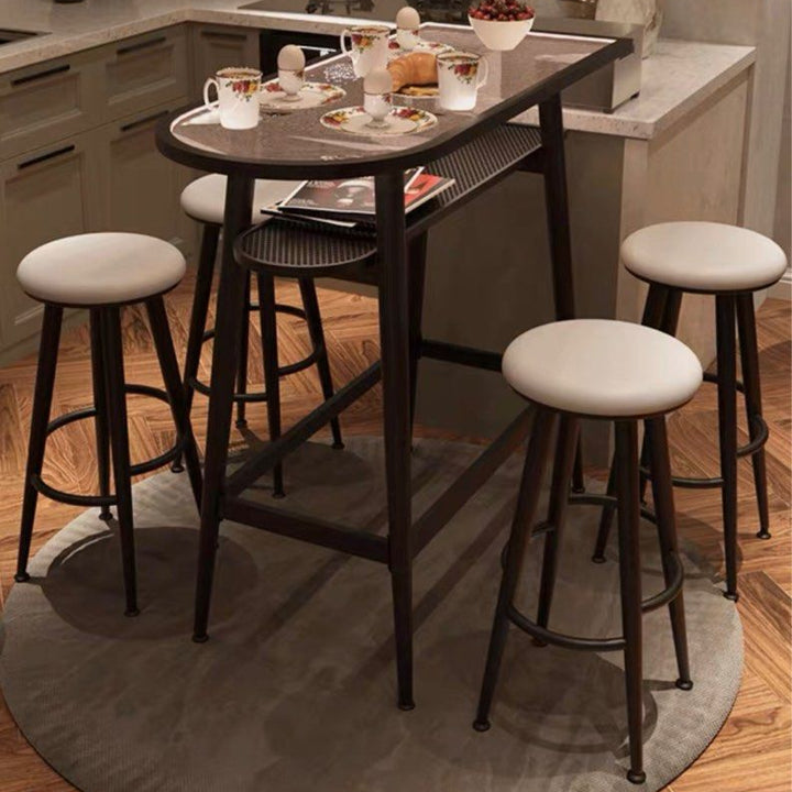 MILLIE Modern Bar Table & Stools With Lights