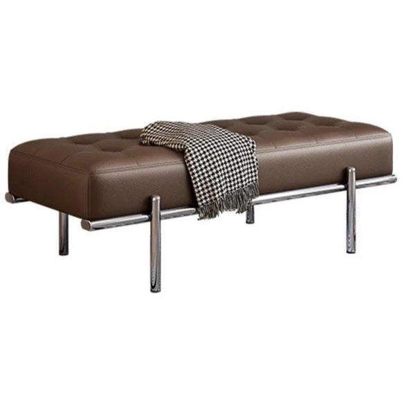 ARLA Modern Leather Bench