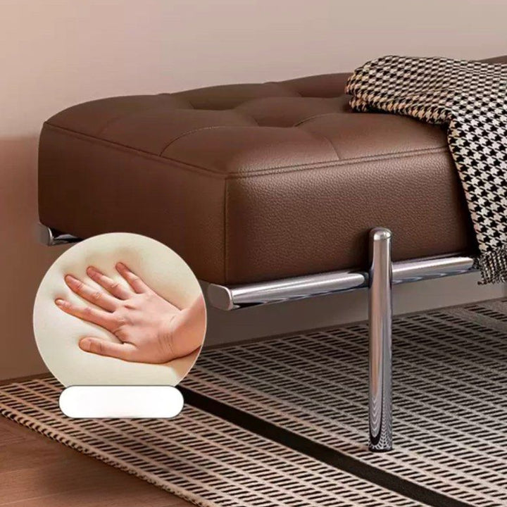ARLA Modern Leather Bench