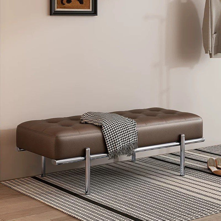 ARLA Modern Leather Bench