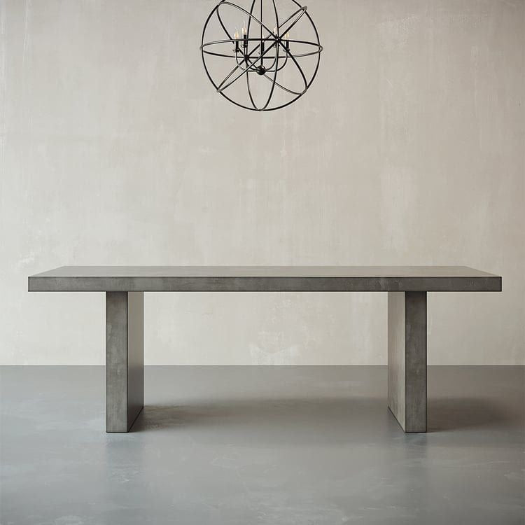 ZANDRA Industrial Concrete Dining Table