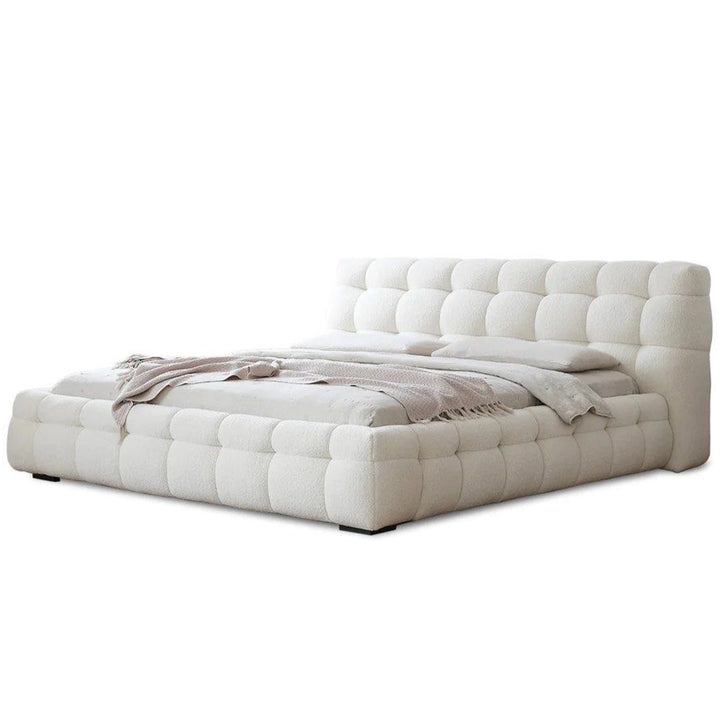 DELINE Modern Boucle Bedframe