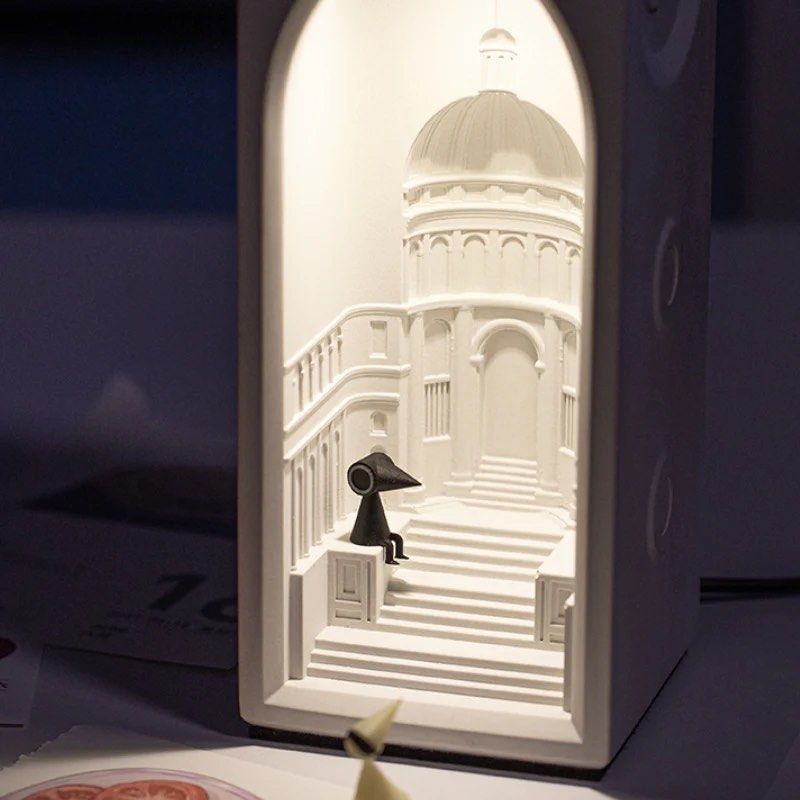 DEMORI Castle Concrete Night Light